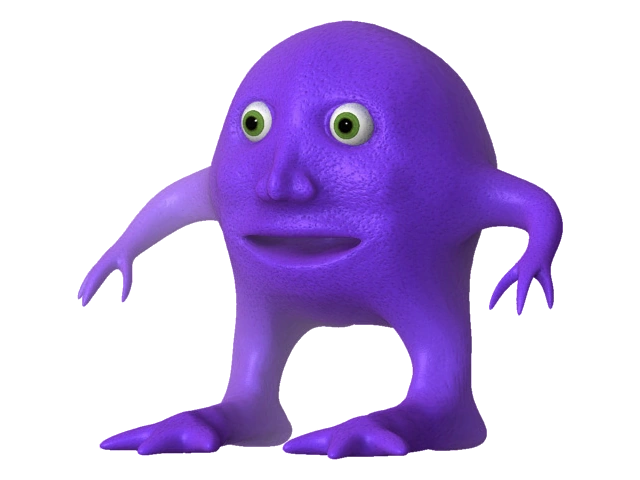 weird purple creature